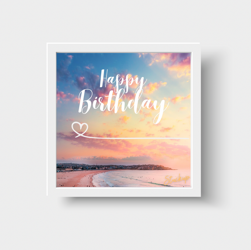 Beach Sunset Happy Birthday