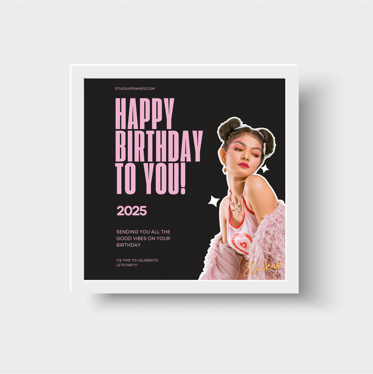 Black Pink Happy Birthday