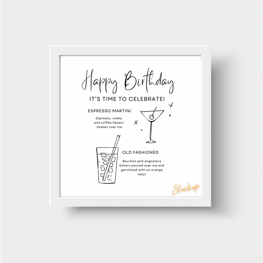 Cocktail Recipe Happy Birthday