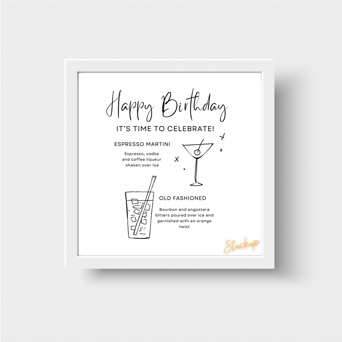 Cocktail Recipe Happy Birthday