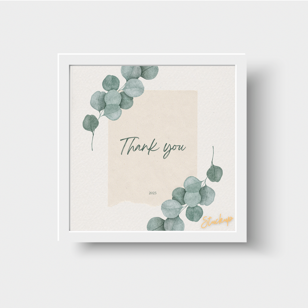 Eucalyptus leaf Thank You