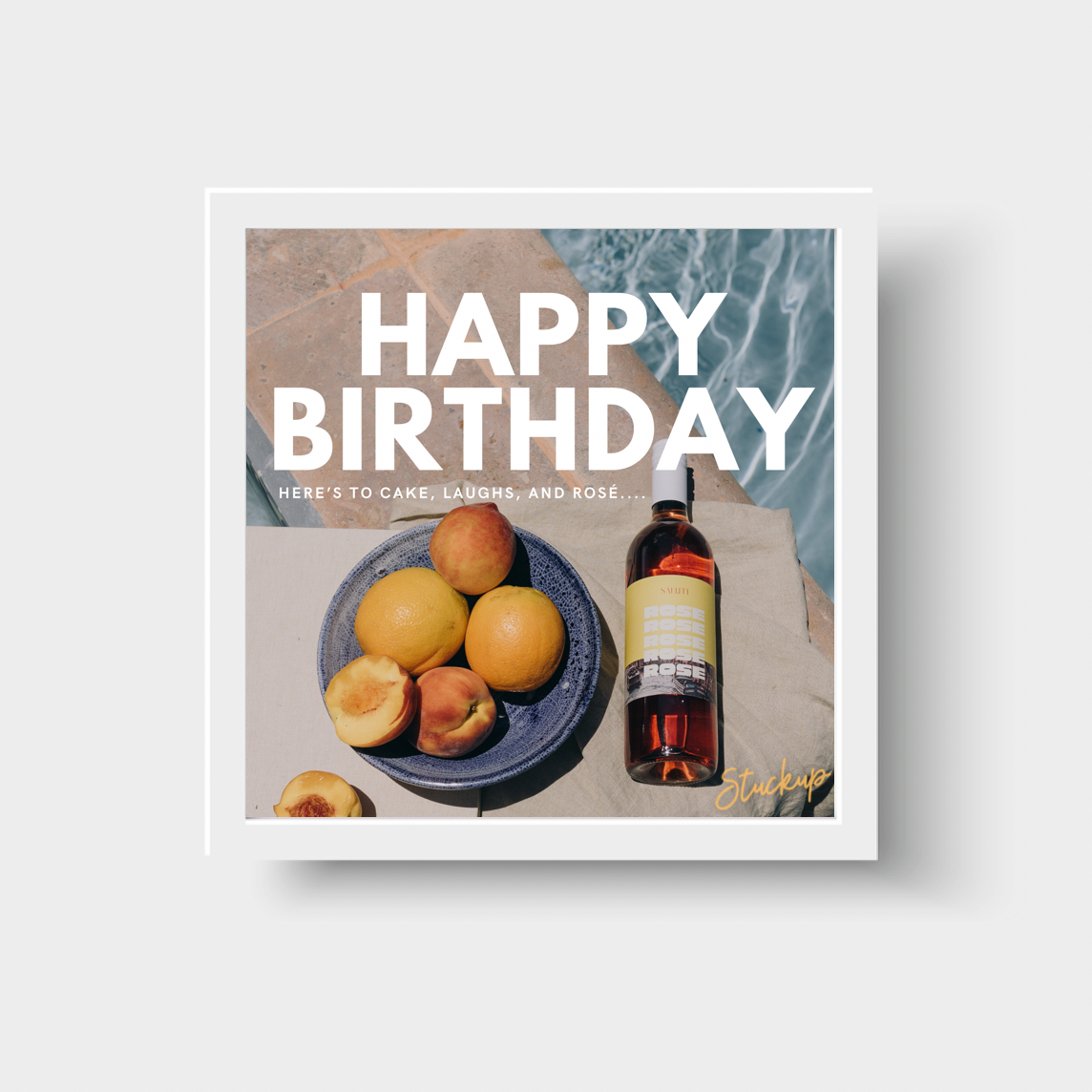 Perfect Peach Happy Birthday