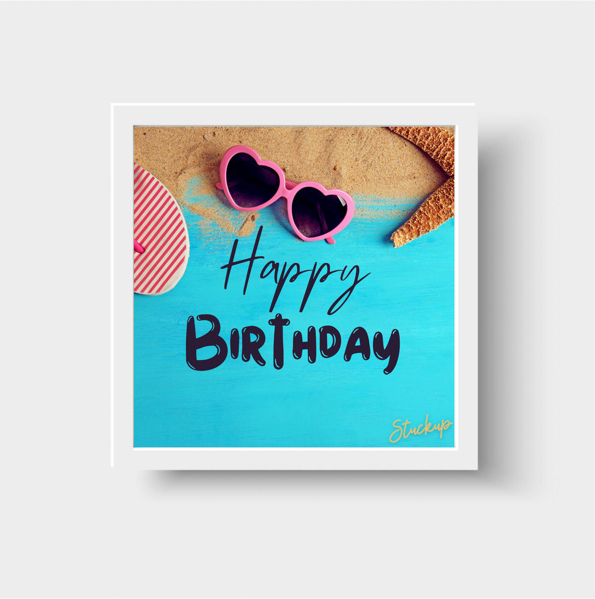Pink Heart Sunnies Happy Birthday