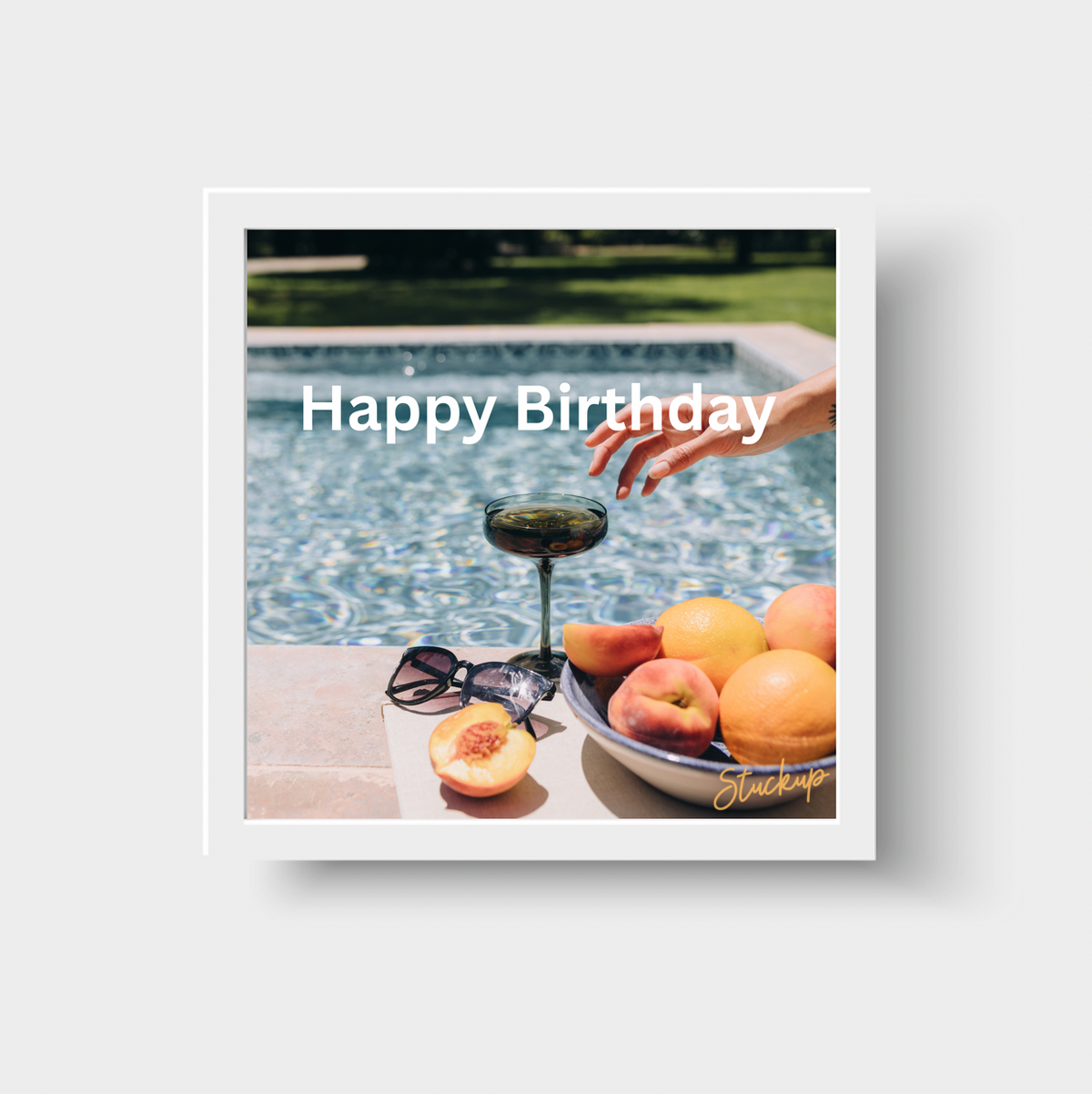 Poolside Happy Birthday