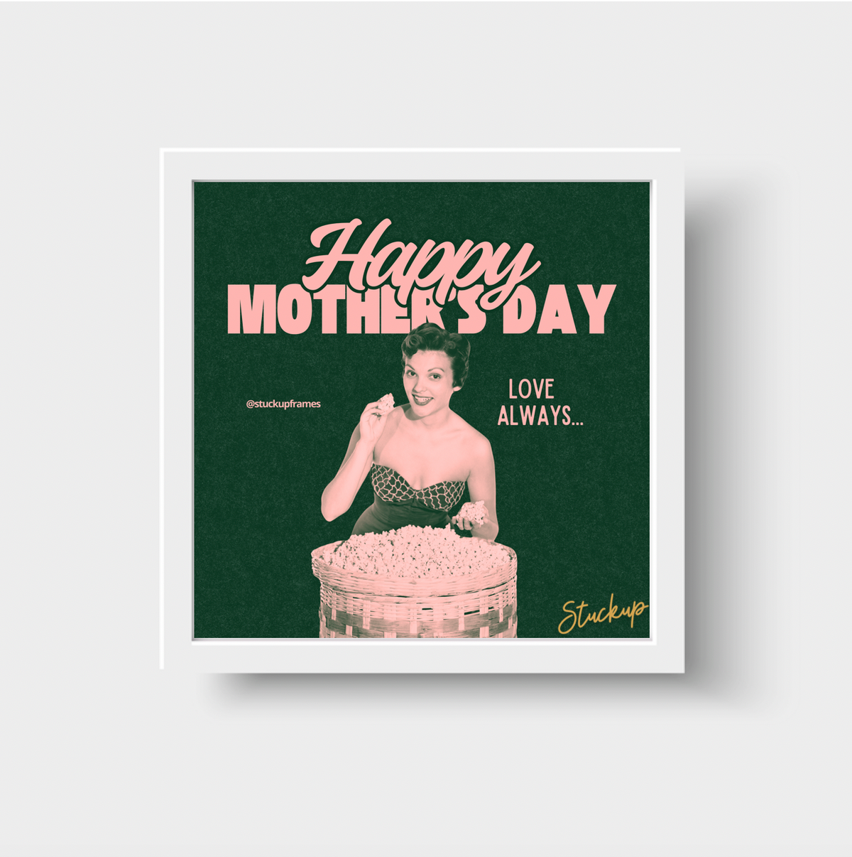 Vintage Popcorn Happy Mother's Day