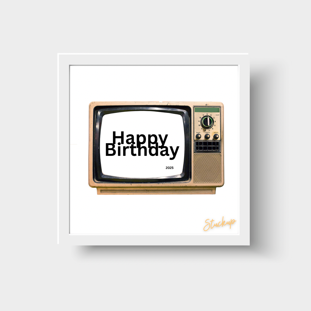 Vintage TV Happy Birthday